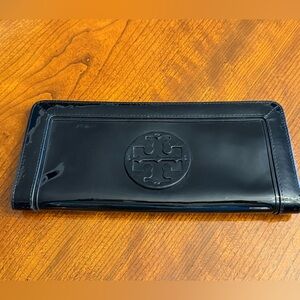 Tory Burch Black Patent Leather Clutch